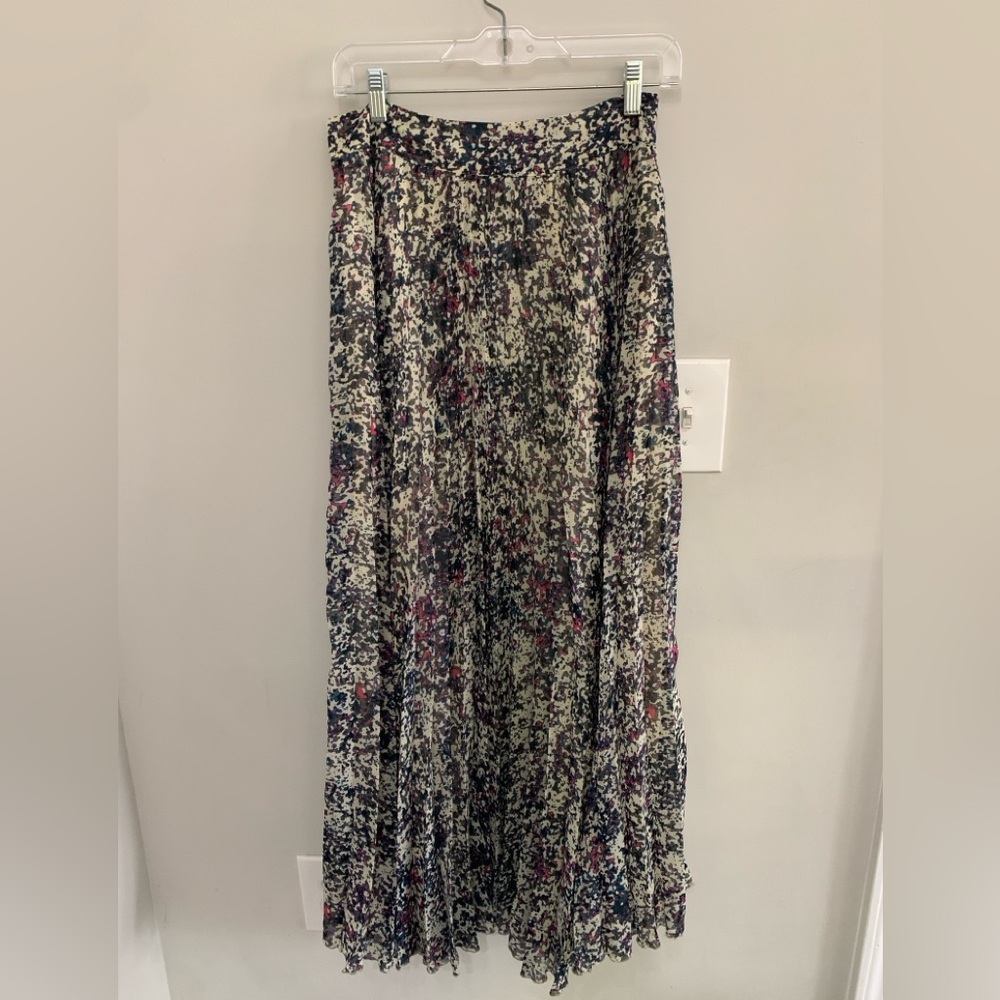Lei Abstract Floral Maxi Skirt